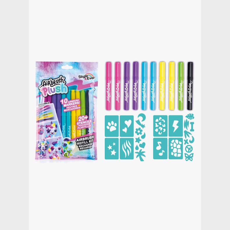 Airbrush Plush Refillst 10 Stk.