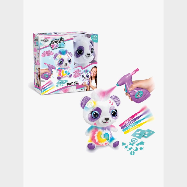 Airbrush Plush Bamse Panda 20 cm