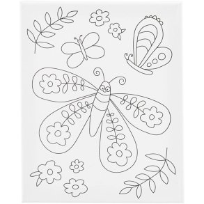 Creativ Company | Malerlrred 24 x 30 cm - Smilende sommerfugl