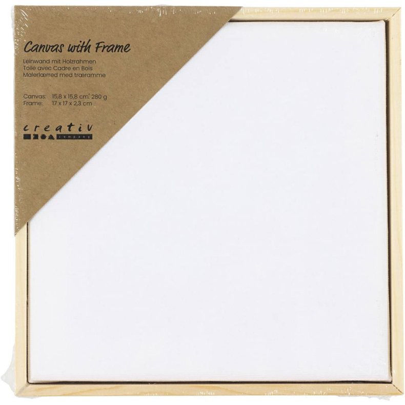 Creativ Company | Malerl�rred m. tr�ramme - 15,8 x 15,8 cm