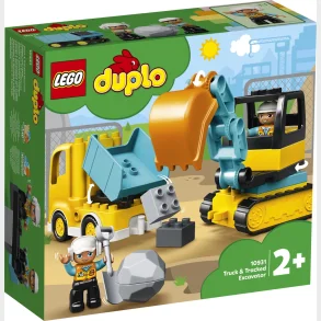 10931 LEGO DUPLO Town Lastbil og gravemaskine p� larvef�dder
