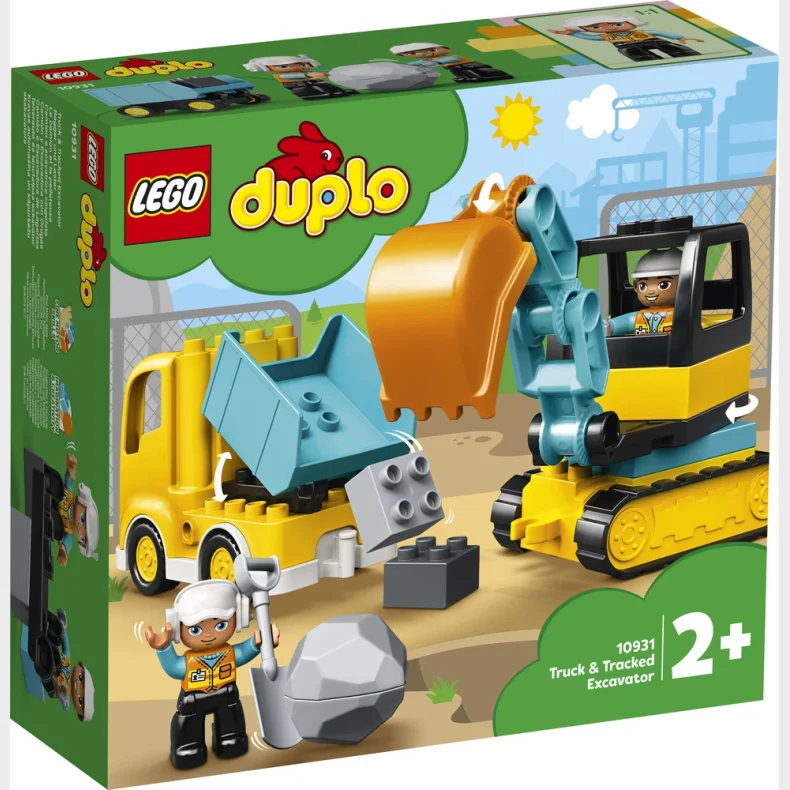 10931 LEGO DUPLO Town Lastbil og gravemaskine p� larvef�dder