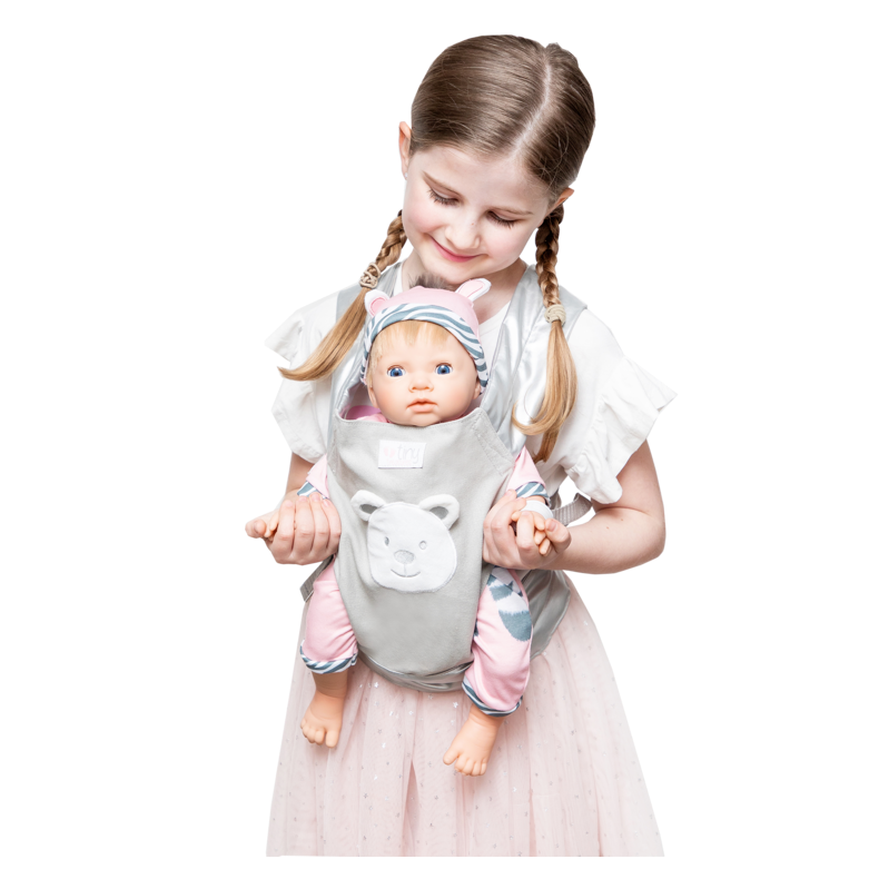 Dukke tilbeh�r - B�resele i stof, 45 cm