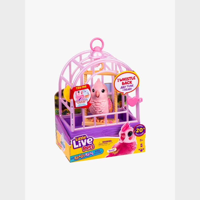 Little Live Pets Legest My Really Real Bird &  Cage, Rosie