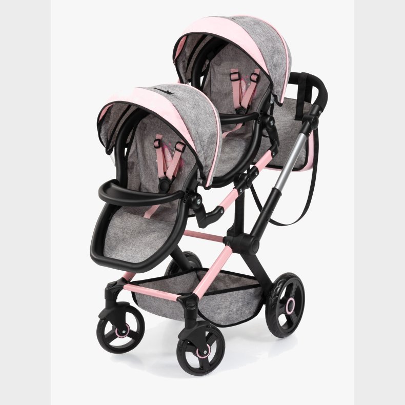 Bayer Design Xeo Twin Tvillingedukkevogn, Gr�