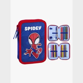 Spidey And His Amazing Friends Dobbelt Penalhus, Bl/Rd