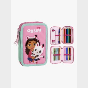 Gabby's Dollhouse Dobbelt Penalhus, Pink