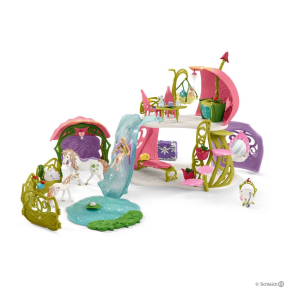 Glitrende blomsterhus med enhj�rninger