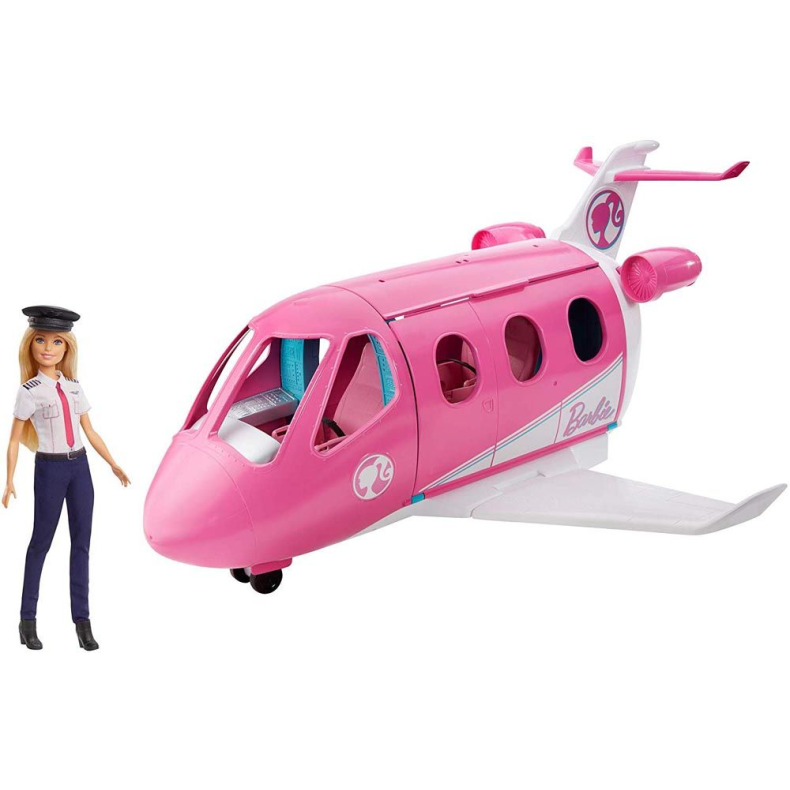 Barbie Dr�mme flyvemaskine, inkl.dukke