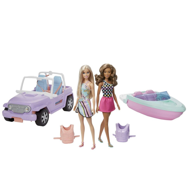 Barbie B�d & Bil med dukker