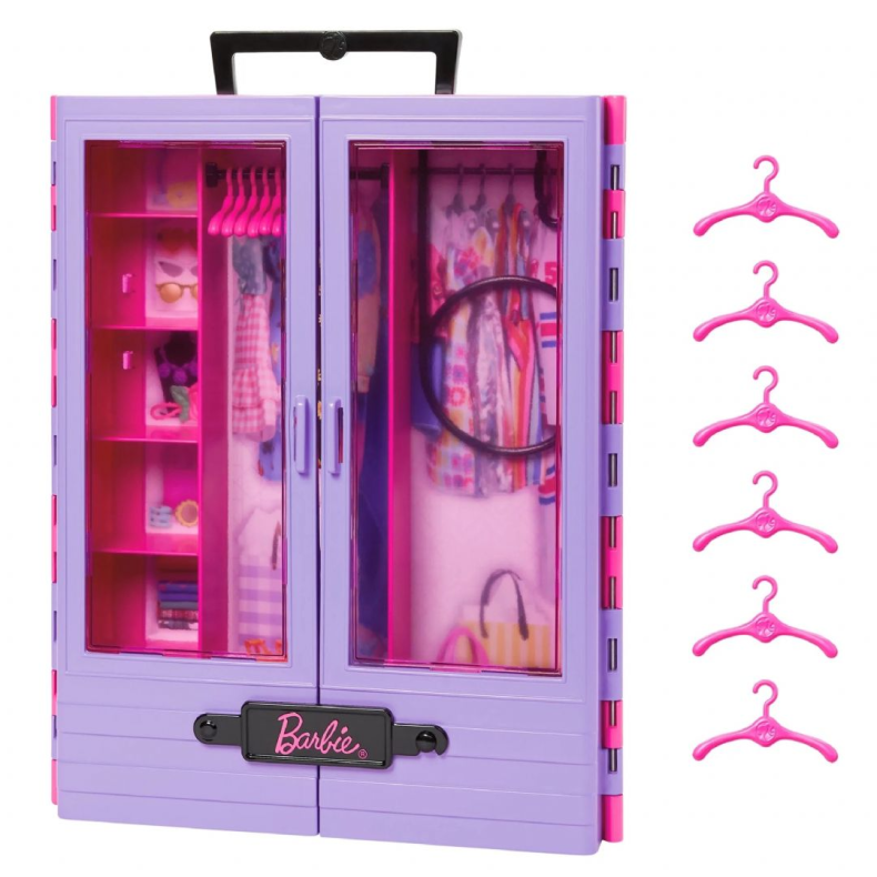 Barbie Kl�deskab med tilbeh�r