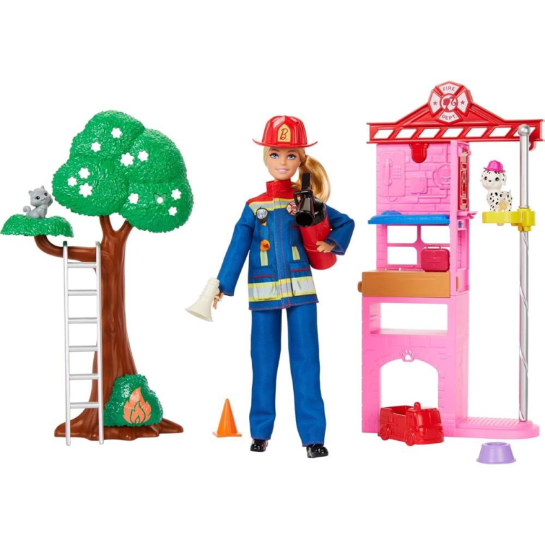 Barbie Karriere Brandbekmper Playset