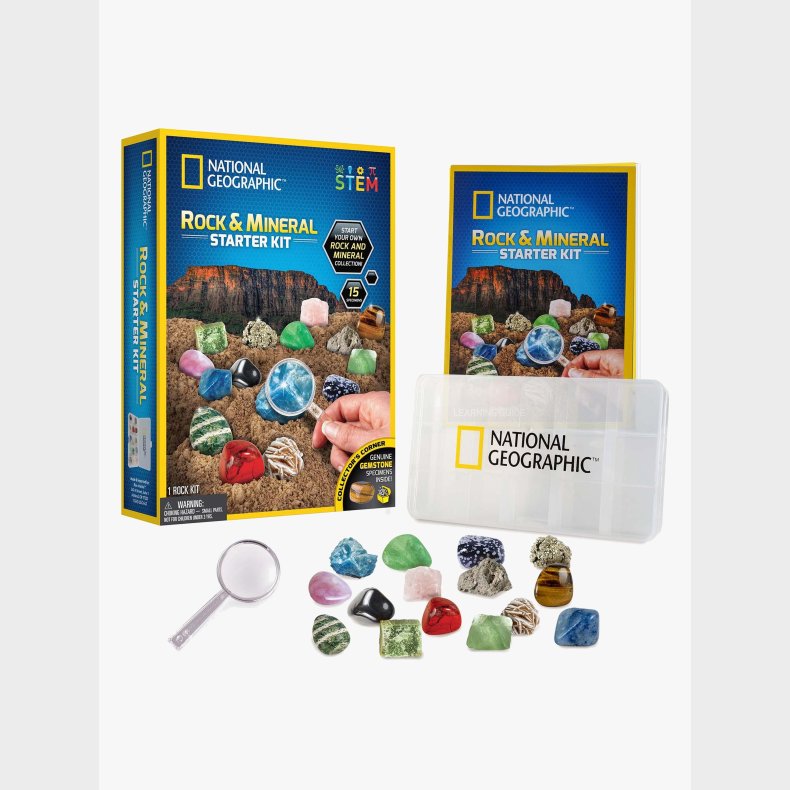National Geographic Eksperimentkasse Rock and Mineral Startkit