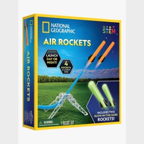 National Geographic Luftdrevet Skumraket 4 Stk.