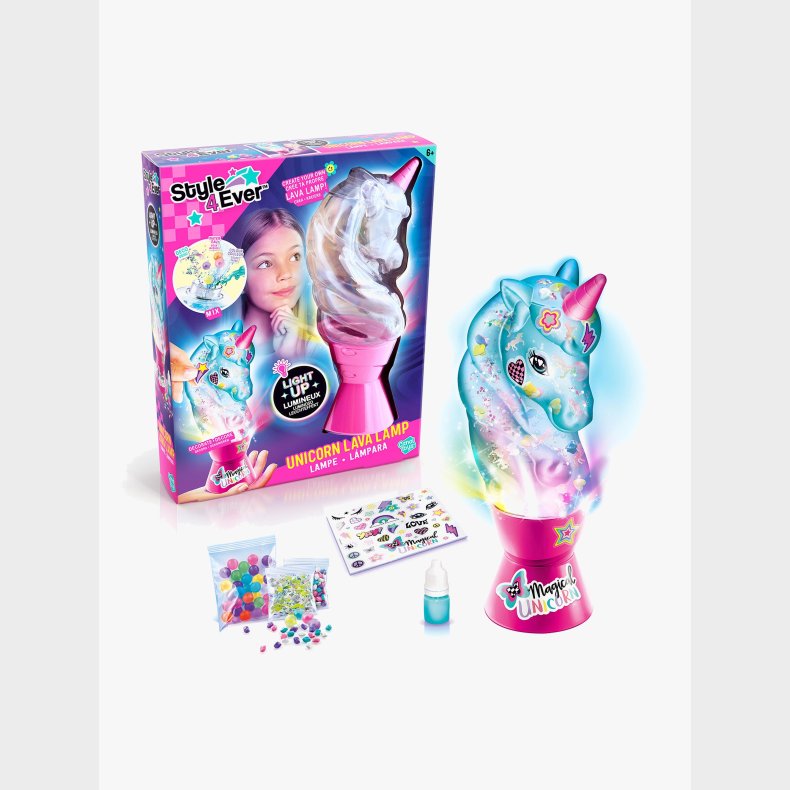 Style 4 Ever DIY  Lavalampe Enhj�rning, B�rnelampe