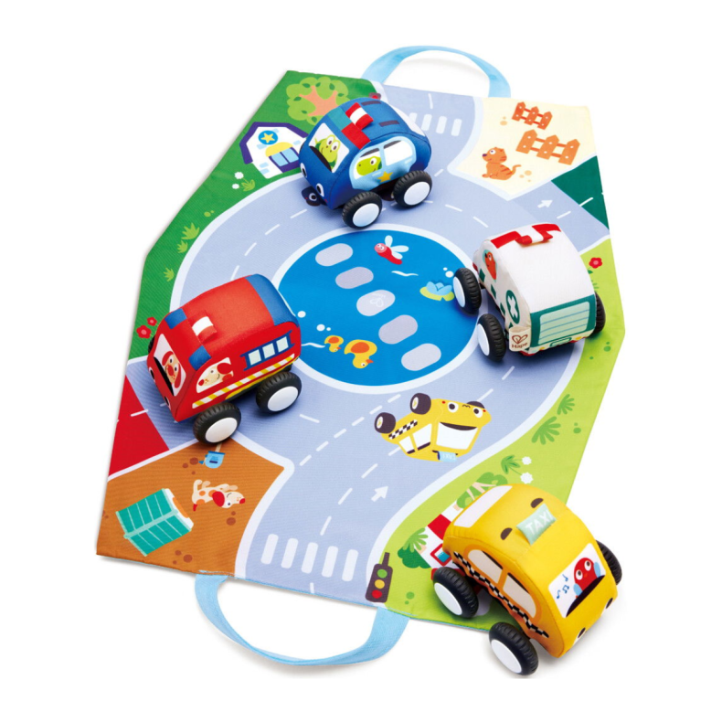 Hape | Legest med 4 trk tilbage-biler