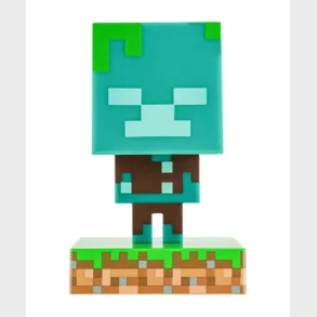 Minecraft Drowned Zombie figur med lys