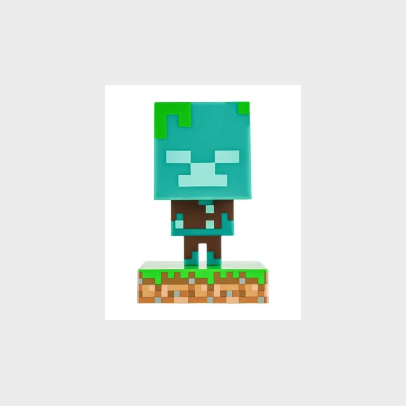 Minecraft Drowned Zombie figur med lys