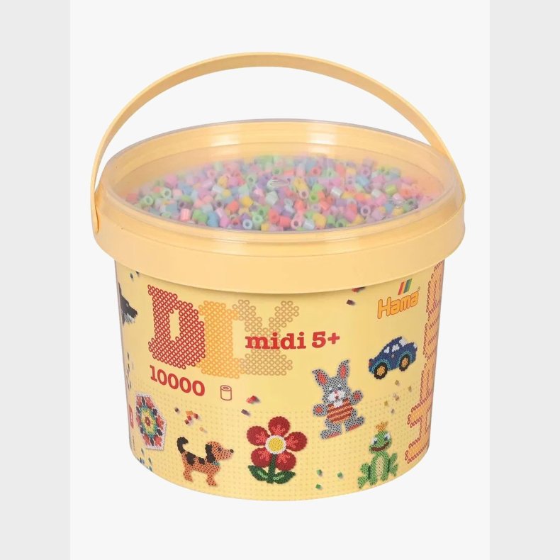 Hama Midi Spand med Perler 10000 Stk. Mix 50