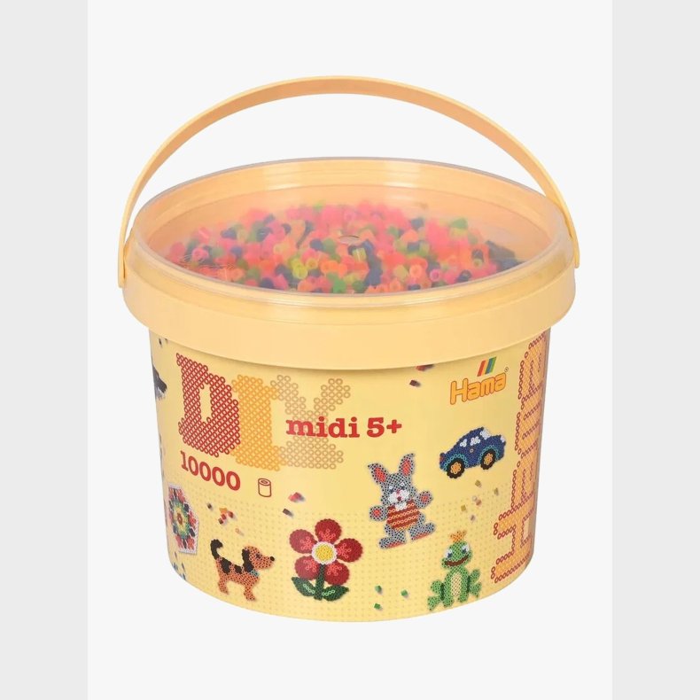 Hama Midi Spand med Perler 10000 Stk. Mix 51