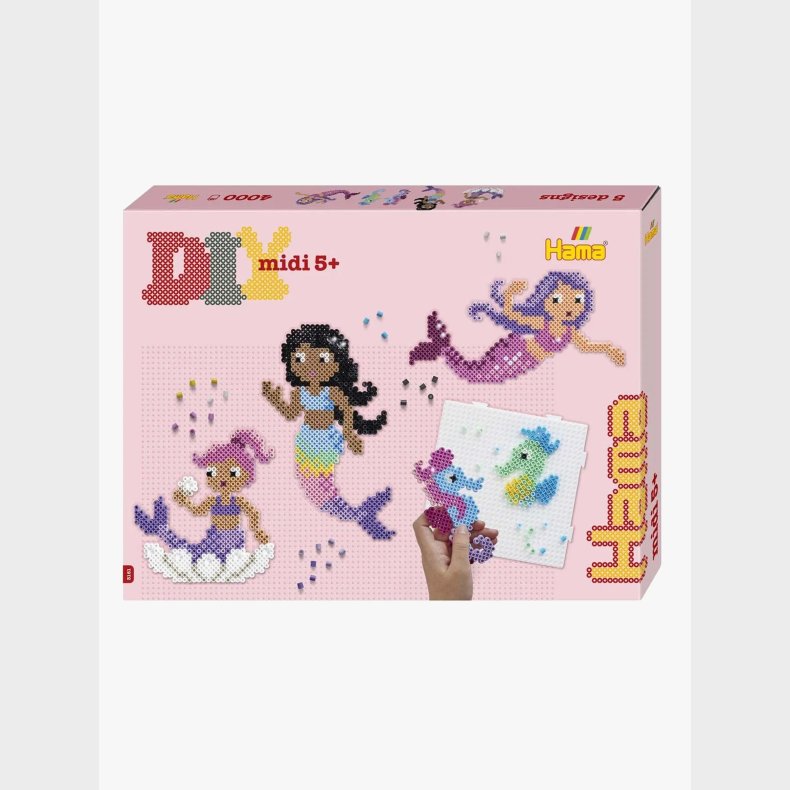 Hama Midi Gavest Havfruer Perlest 4000 Stk.