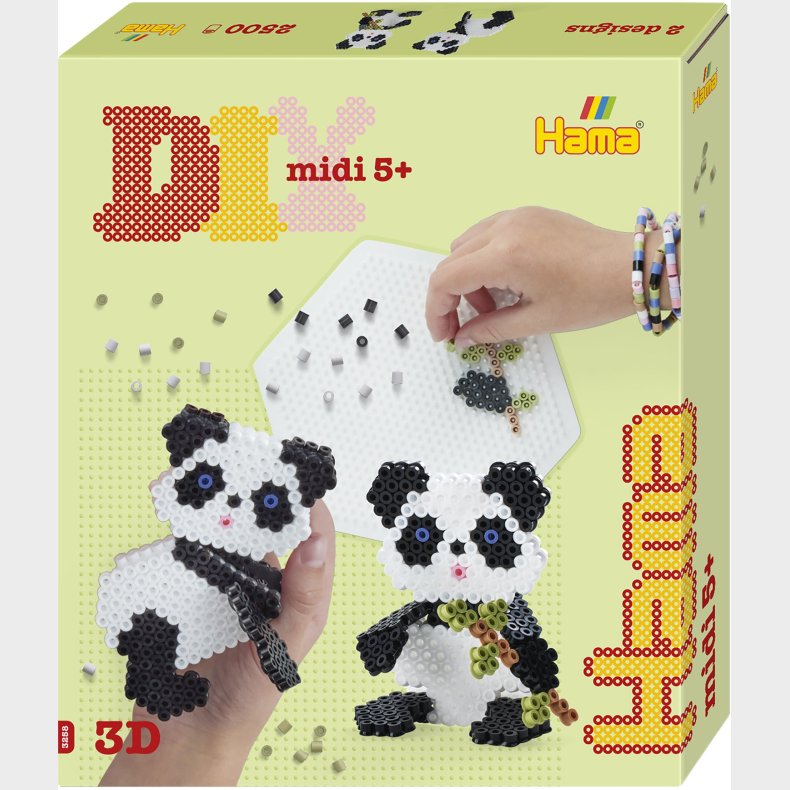 Hama Gaveske 3D Panda Perlest 2500 Stk.