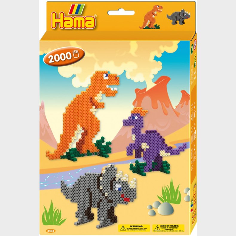 Hama Dinosaur Perlest 2000 Stk.