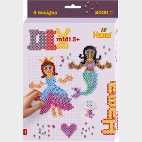 Hama Prinsesse &  Havfrue Perlest 2000 Stk.