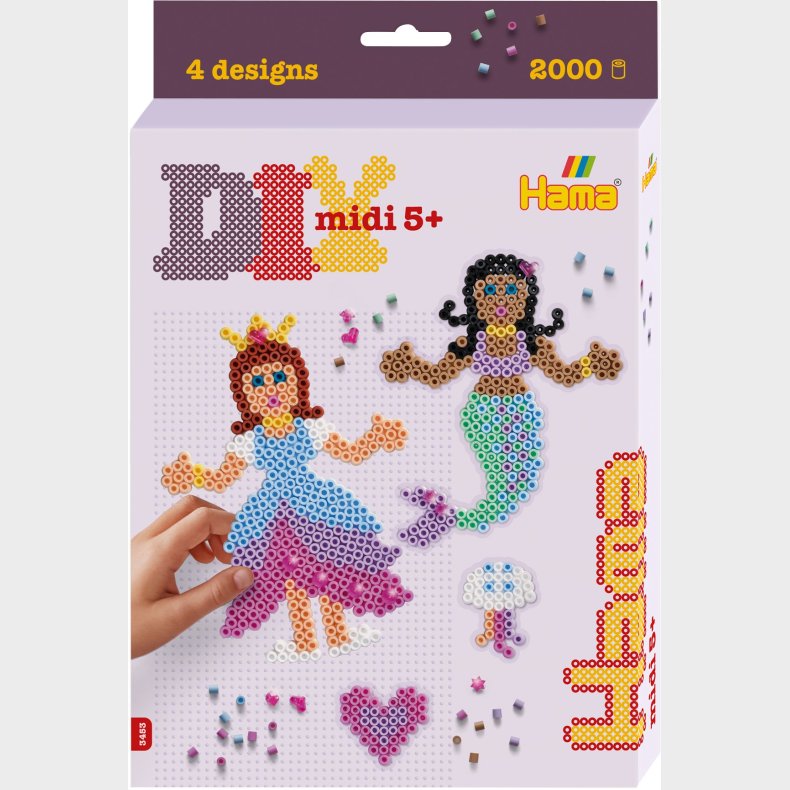 Hama Prinsesse &  Havfrue Perlest 2000 Stk.
