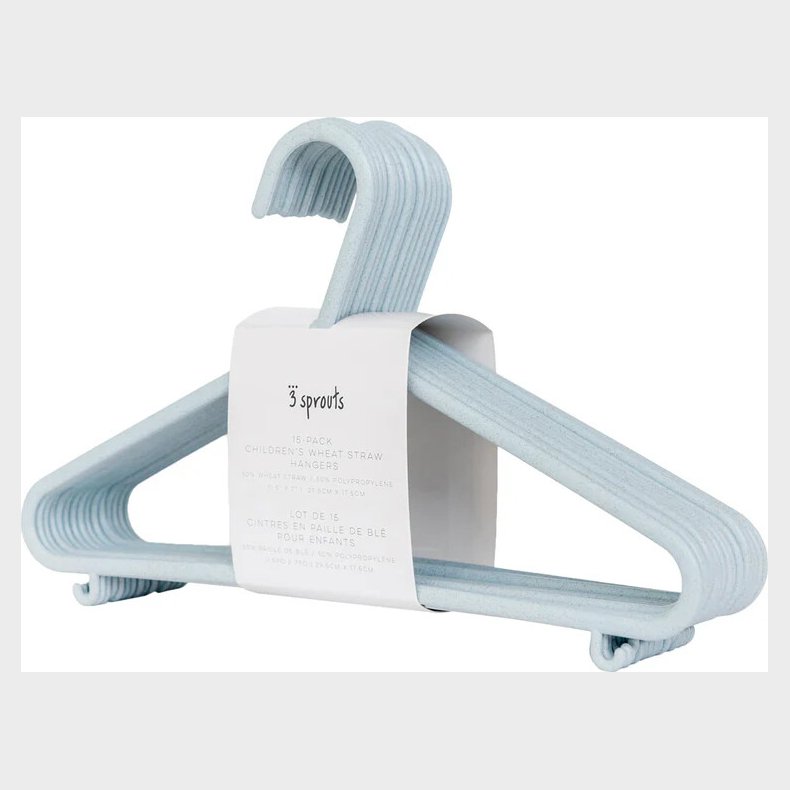 3 Sprouts - Brnebjler I Hvede Halm - Bl - 15 Stk