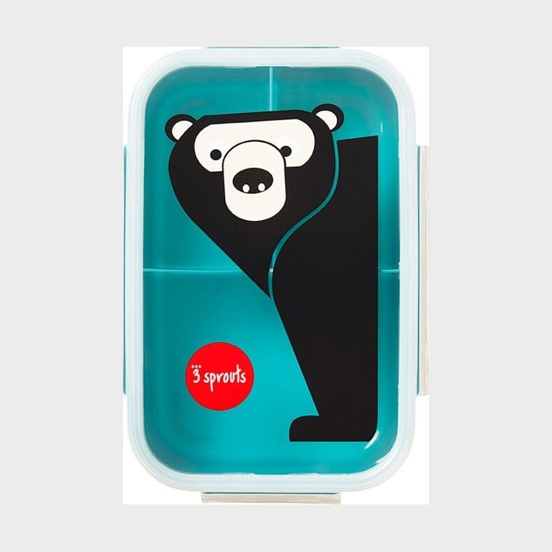 3 Sprouts - Madkasse Til B�rn - 3 Rum - Bj�rn - Bl�gr�n