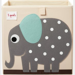 3 Sprouts - Opbevaringskasse - Gr� Elefant