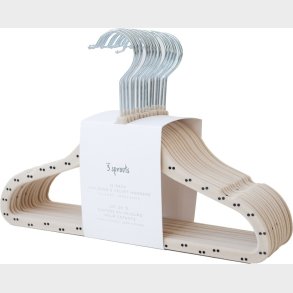 3 Sprouts - B�jler Til B�rn - Velour - 15 Stk. - Double Dot Beige