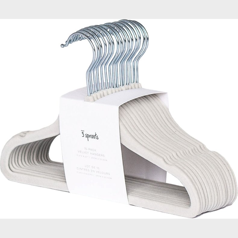 3 Sprouts - Brnebjler I Velour - Gr - 15 Stk