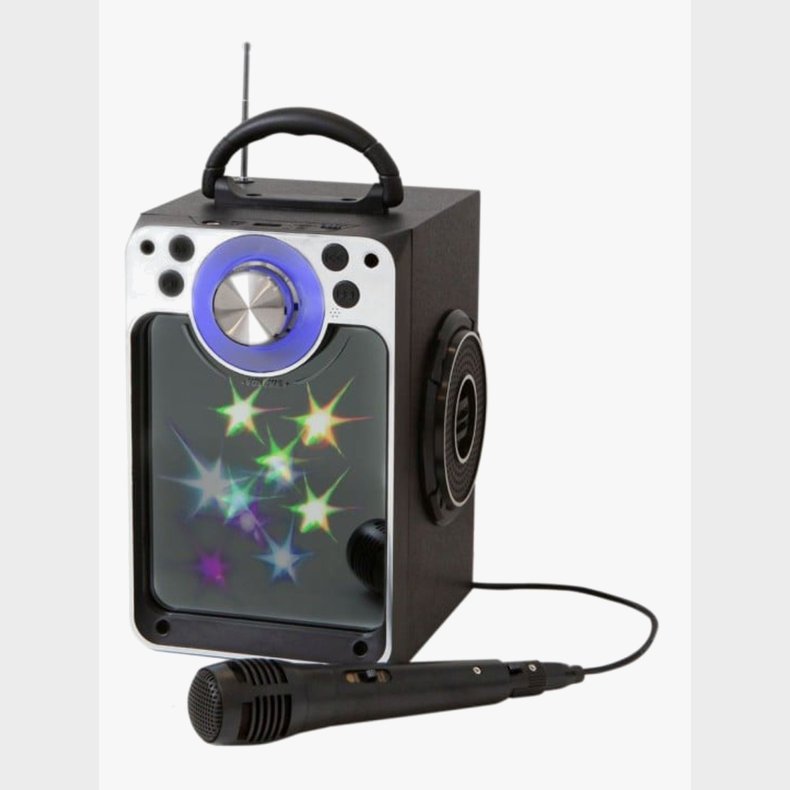 STARS Karaokemaskine med Lys, Sort