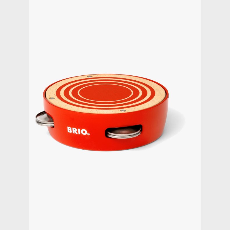 Brio 30263 Tambourine Instrument, R�d