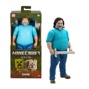 Minecraft Movie Steve Stor Figur
