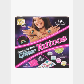 FAB LAB Glow In The Dark Glitter Tatoveringss�t