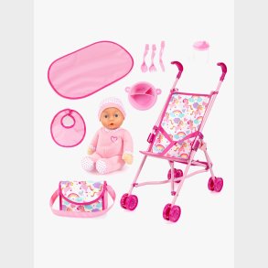 Bayer Design Dukkevogn Buggy S�t med Dukke, Pink