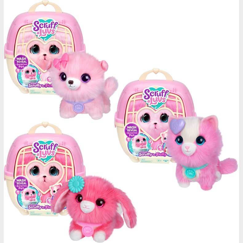 Scruff-A-Luvs Bamse, Pink Blandet