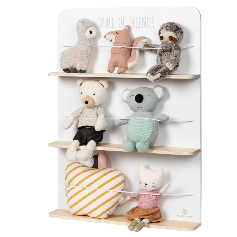 MUSTERKIND | Bamse-hotel - Wall of Friends (hvid/natur)