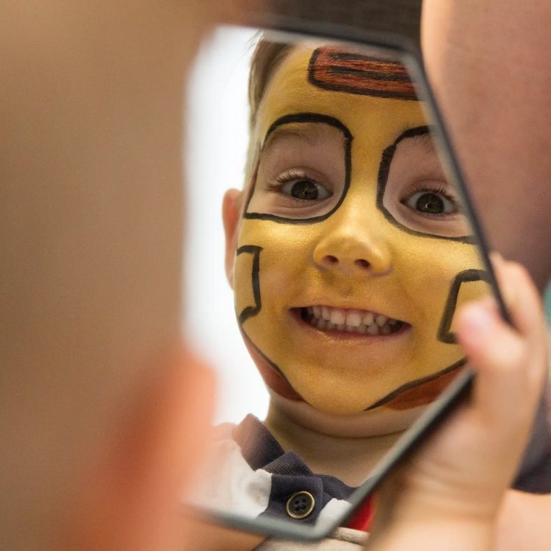 Namaki | Ansigtsmaling m. 3 farver - Ninja & superhelt