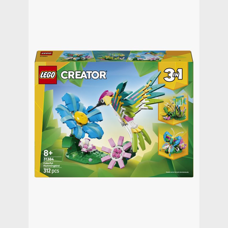 LEGO Creator 31384 Vilde dyr: Farverig kolibri