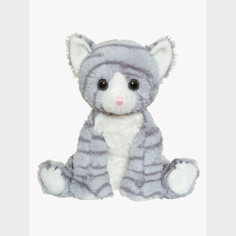 Teddykompaniet Bamse Kattevenner Mio 23 cm, Gr�stribet