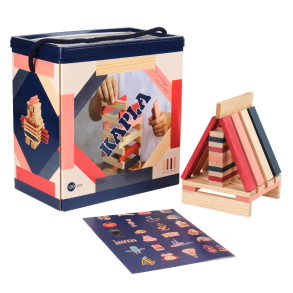 KAPLA klodser - Bl/Rd/Pink, 120 stk