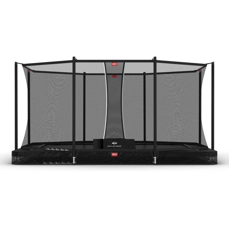 BERG Trampolin - Ultim Favorit InGround 410 Black + Safety Net Comfort