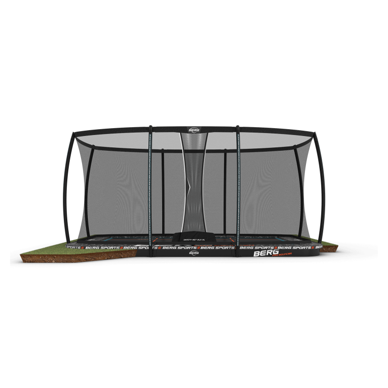BERG SPORTS Ultim Pro Bouncer FlatGround 500 + Safety Net XL