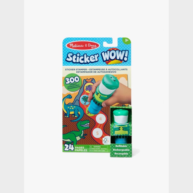 Melissa &  Doug Sticker WOW! Ativitetsbog Dinosaur
