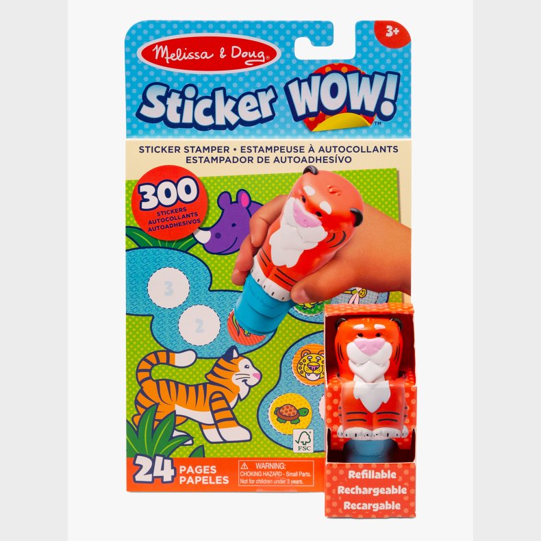 Melissa &  Doug Sticker WOW! Ativitetsbog Tiger