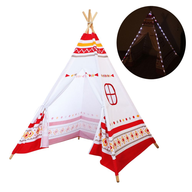 LED Tipi rd/hvid